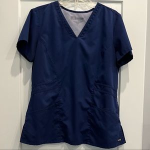Grey’s Anatomy Navy Blue Scrub Top- Size L